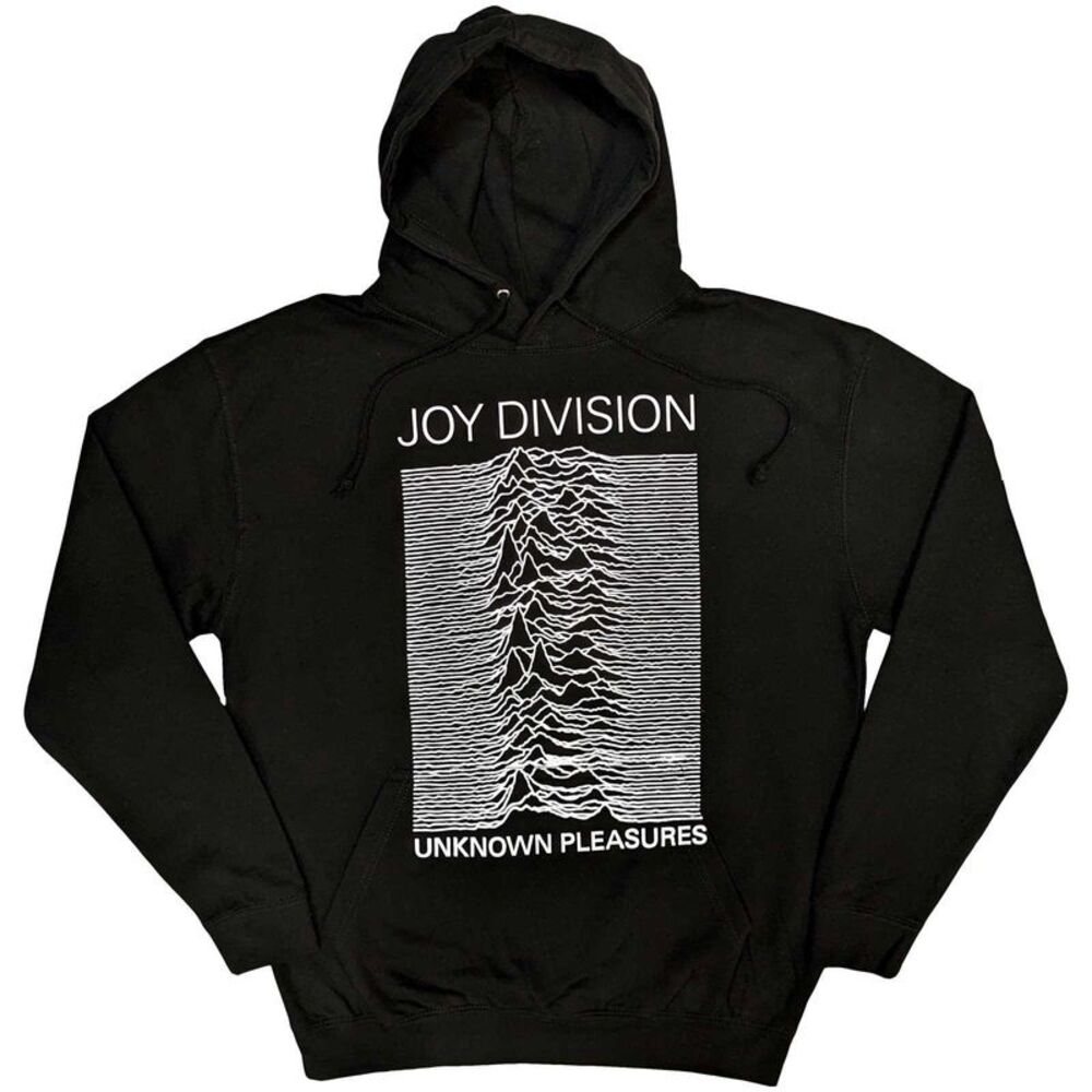 Joy Division Unisex Adult Unknown Pleasures Hoodie / Black